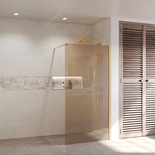 BWS Inloopdouche Pro Line Brons Glas 120x200 8mm Nano, Doe-het-zelf en Verbouw, Sanitair, Douche, Nieuw, Ophalen of Verzenden