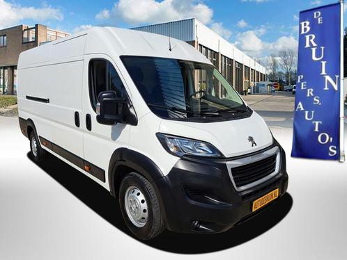 Peugeot Boxer 2.2 BlueHDI 140Pk L4H2 Airco Navi PDC Cruise c, Auto's, Bestelauto's, Onderhoudsboekje, Lease, Zwart, Handgeschakeld