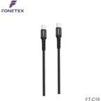 FoneTex 2m USB-C To USB-C Kabel - Voor, Ophalen of Verzenden, Zo goed als nieuw