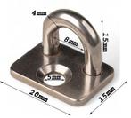 Oogplaat 4mm roestvaststaal 304, Verzenden, Nieuw