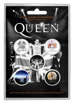 Queen button Freddie 5-pack officiële merchandise, Nieuw, Ophalen of Verzenden, Gebruiksvoorwerp