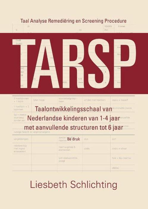 9789043035613 TARSP - Taal Analyse Remediering en Screeni..., Boeken, Studieboeken en Cursussen, Zo goed als nieuw, Verzenden
