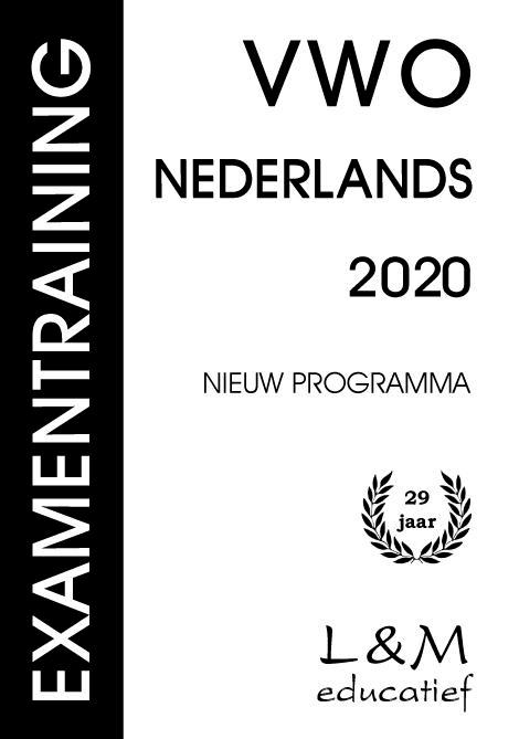 Examentraining Vwo Nederlands 2020 9789054894230, Boeken, Schoolboeken, Gelezen, Verzenden