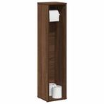 vidaXL Badkamerkast met rolhouder Bruin Eiken 20,5x20x90 cm, Verzenden, Nieuw