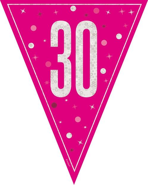 30 Jaar Slinger Roze 2,5m, Hobby en Vrije tijd, Feestartikelen, Nieuw, Verzenden