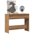 vidaXL Wandtafel 100x35x76,5 cm bewerkt hout artisanaal, Huis en Inrichting, Verzenden, Nieuw