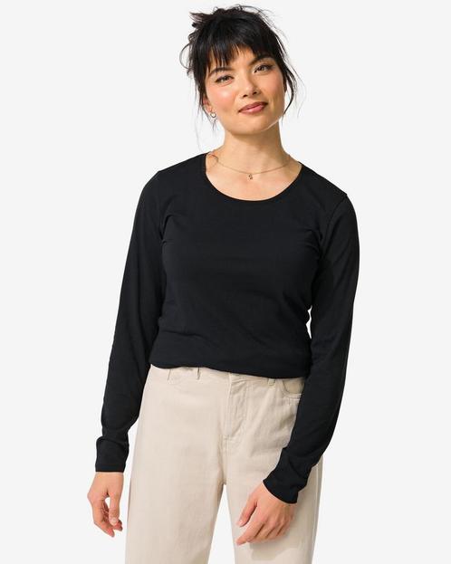 HEMA Dames basic t-shirt zwart 2 voor 24.99, Kleding | Dames, Overige Dameskleding, Nieuw, Verzenden