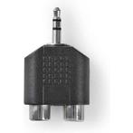 Stereo-Audioadapter -3.5mm jack Male naar 2x RCA (Tulp), Nieuw, Verzenden