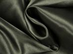 Satijn – Donkergrijs, Hobby en Vrije tijd, Stoffen en Lappen, 120 cm of meer, Ophalen of Verzenden, Polyester, Grijs