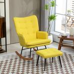 TRUUSK Schommelstoel Schommelstoel Met Kruk Relaxstoel Armst, Huis en Inrichting, Fauteuils, Verzenden, Nieuw