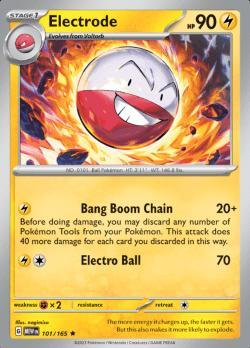 Electrode 101/165 holo pokemon 151, Hobby en Vrije tijd, Verzamelkaartspellen | Pokémon, Losse kaart, Nieuw, Foil, Ophalen of Verzenden
