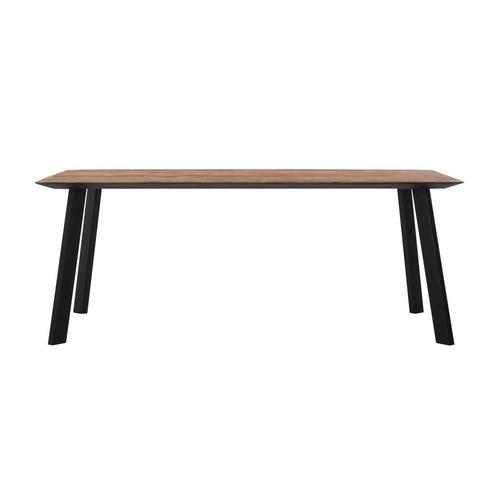 *WOONWINKEL* Teak Eettafel Met Verjongde Rand 200 Cm, Huis en Inrichting, Tafels | Eettafels, Nieuw, Verzenden
