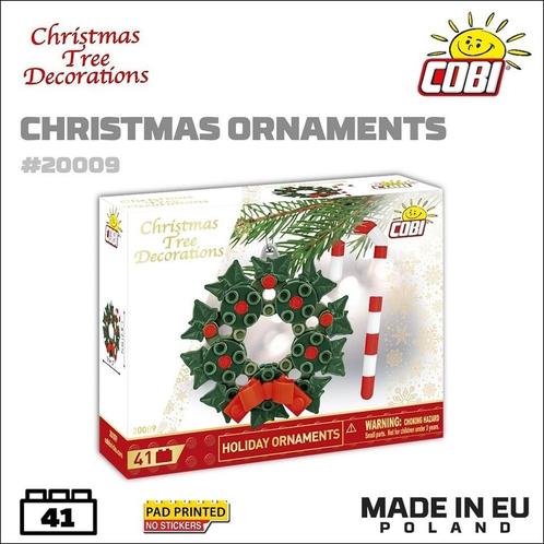 COBI 20009 Kerstkrans (Seizoenen, Modelbouwsets) (Seizoenen), Kinderen en Baby's, Speelgoed | Bouwstenen, Nieuw, Verzenden