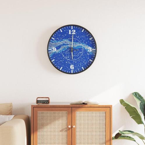 vidaXL Wandklok met lichtgevende wijzerplaat en wijzers Ø30, Huis en Inrichting, Woonaccessoires | Klokken, Nieuw, Verzenden