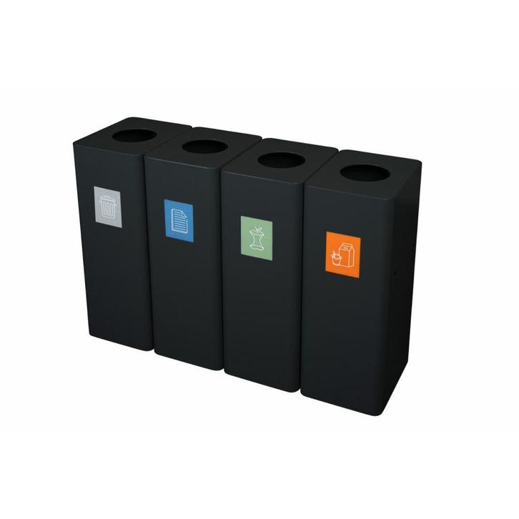 Ergofy afvalbak afvalscheiding prullenbak 60 ltr koppelbaar, Huis en Inrichting, Woonaccessoires | Prullenbakken, Nieuw, Verzenden