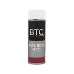 BTC Spray Ral 9010 Zuiver Wit Mat 400 ml, Nieuw, Verzenden
