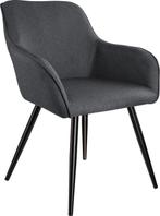 Tweedekans | tectake® - Stoel Marilyn Linnen Look -, Huis en Inrichting, Stoelen, Ophalen of Verzenden, Zo goed als nieuw
