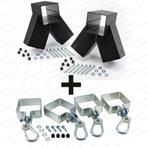 Schommel verbindingsset dubbel recht 90x90mm zwart, Kinderen en Baby's, Speelgoed | Buiten | Speeltoestellen, Ophalen of Verzenden