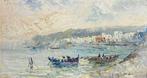 Italiaanse school (XX) - Paesaggio marino con barche