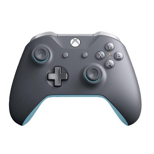 Xbox One S Controller - Grijs / Blauw - Microsoft, Spelcomputers en Games, Spelcomputers | Xbox | Accessoires, Zo goed als nieuw