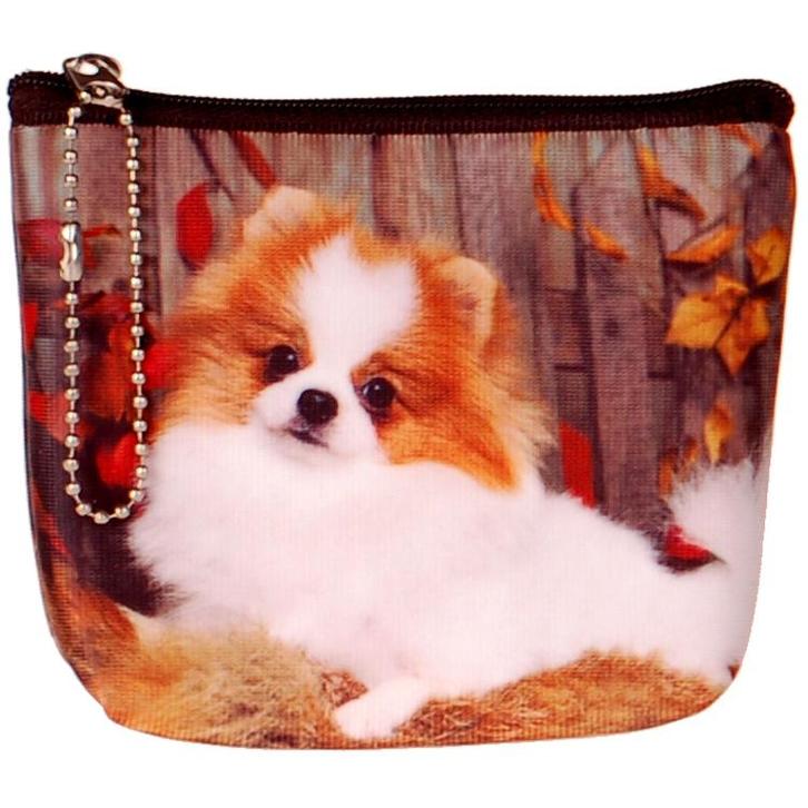 Kleine portemonnee Dwergkeeshond NIEUW, Sieraden, Tassen en Uiterlijk, Portemonnees, Zwart, Nieuw, Ophalen of Verzenden