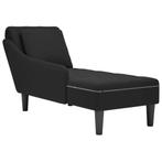 vidaXL Chaise longue met kussen en rechterarmleuning fluweel, Verzenden, Nieuw