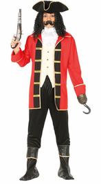Piraten Kostuum Rood Zwart, Kleding | Heren, Carnavalskleding en Feestkleding, Verzenden, Nieuw