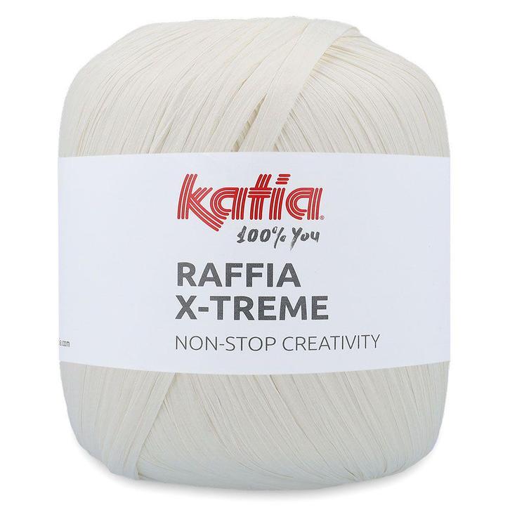 Katia Raffia X-Treme - 101 Ecru - Biologische Viscose Lint, Hobby en Vrije tijd, Breien en Haken, Ophalen of Verzenden