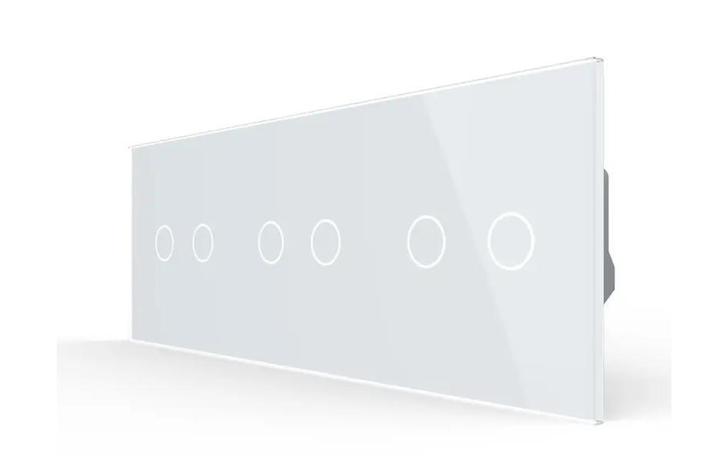 Livolo Glazen Lichtknop | 6-voudig Touch Puls Schakelaar |, Doe-het-zelf en Verbouw, Elektra en Kabels, Schakelaar, Nieuw, Ophalen of Verzenden
