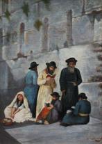 Wilhelm Lakner (XIX) - Praying Jews at the Wailing Wall in