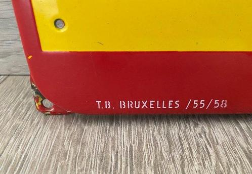Langcat Bussum - Emaille bord - Automobilia: Vredestein, Antiek en Kunst, Antiek | Wandborden en Tegels