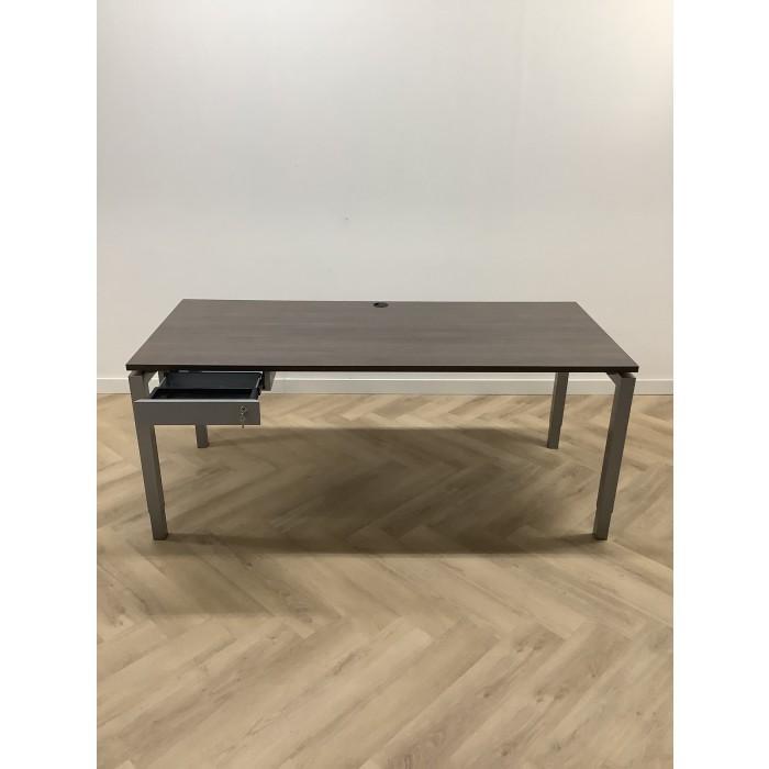 bureau vv persoonlijke lade 180x80 cm, bruin - grijs, Huis en Inrichting, Bureaus, Bureau, Gebruikt, Ophalen of Verzenden