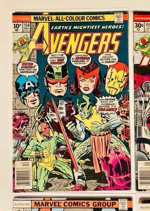 The Avengers #154/162 - 1st app of Tyrak (Triton) / 1st app, Boeken, Strips | Comics