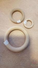 Houten ring 7, 2 cm. handwerken macrame Houten ring, Hobby en Vrije tijd, Nieuw, Ophalen of Verzenden