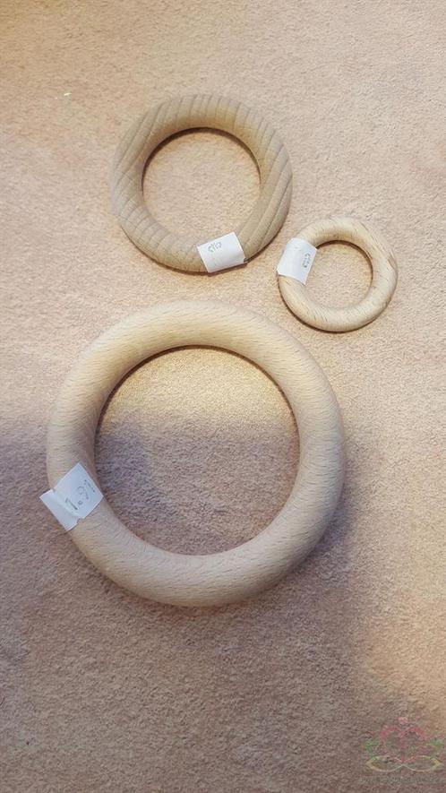 Houten ring 7, 2 cm. handwerken macrame Houten ring, Hobby en Vrije tijd, Knutselen, Nieuw, Ophalen of Verzenden