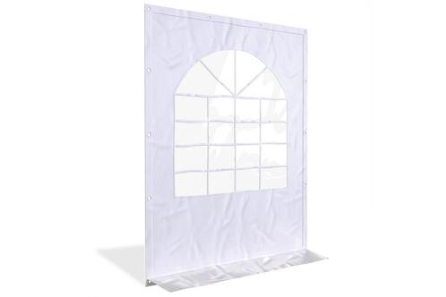 Partytent zijwand met raam | 2m breed | 2,2m hoog | PVC, Doe-het-zelf en Verbouw, Zeil en Folie, Zeil, Nieuw, Ophalen of Verzenden
