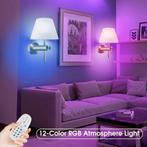 Draadloze RGB led wandlamp oplaadbaar met afstandsbediening, Verzenden, Nieuw