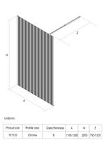 SALE - Oslo 120 x 200 - Glans goud - Inloopdouche -, Ophalen of Verzenden, Nieuw