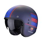 Scorpion Belfast Evo FC Barcelona Blauw Mat Jethelm, Motoren, Kleding | Motorhelmen, Jethelm, XXL, Nieuw met kaartje, Overige merken