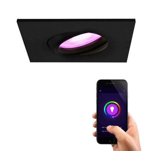 Moderne smart inbouwspot zwart, Jill, IP44, 4,5W, RGBW, Huis en Inrichting, Lampen | Spots, Nieuw, Ophalen of Verzenden