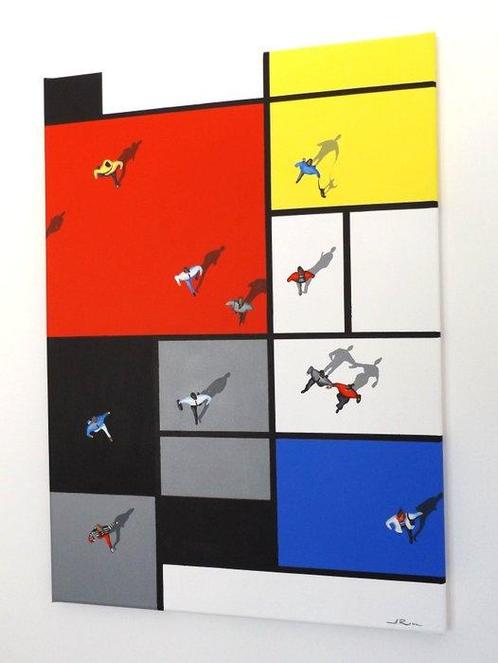 Alicja Ressa Alre - City maze no.037, Antiek en Kunst, Kunst | Schilderijen | Modern