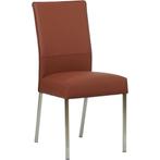 Leren eetkamerstoel Real - Toledo Terra (donkercognac) -, Huis en Inrichting, Stoelen, Bruin, Nieuw, Ophalen of Verzenden, Eén