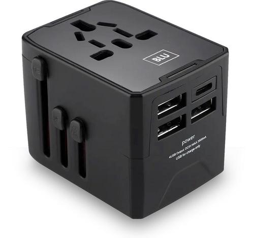 Universele Wereldstekker USB-C en 3 USB poorten voor ruim..., Witgoed en Apparatuur, Overige Witgoed en Apparatuur, Nieuw, Verzenden