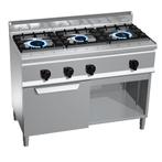 GGM Gastro | Gaskookplaat - 31 kW - 3-pits - incl. statische, Verzenden, Nieuw, Inbouw