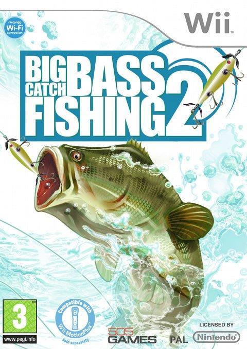 Wii Big Catch Bass Fishing 2, Spelcomputers en Games, Games | Nintendo Wii, Zo goed als nieuw, Verzenden