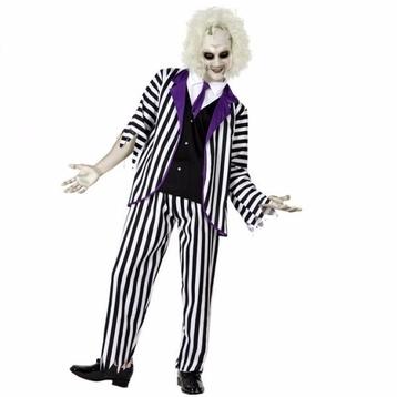 Gestoorde mannen outfit zwart met wit - Halloween kleding .. beschikbaar voor biedingen