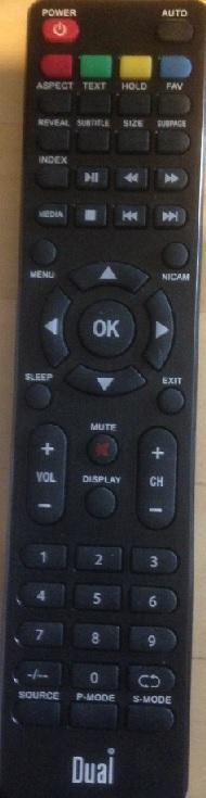 Afstandsbediening Dual dl-tql32r1-002, Audio, Tv en Foto, Afstandsbedieningen, Origineel, Nieuw, Ophalen of Verzenden