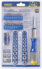 Tweedekans | Kinzo Gereedschapset: Bitset/ Doppenset met, Doe-het-zelf en Verbouw, Gereedschap | Handgereedschap, Ophalen of Verzenden