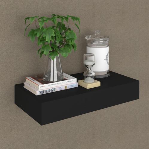vidaXL Wandschap met lade zwevend 48x25x8 cm zwart, Huis en Inrichting, Woonaccessoires | Wandplanken en Boekenplanken, Nieuw