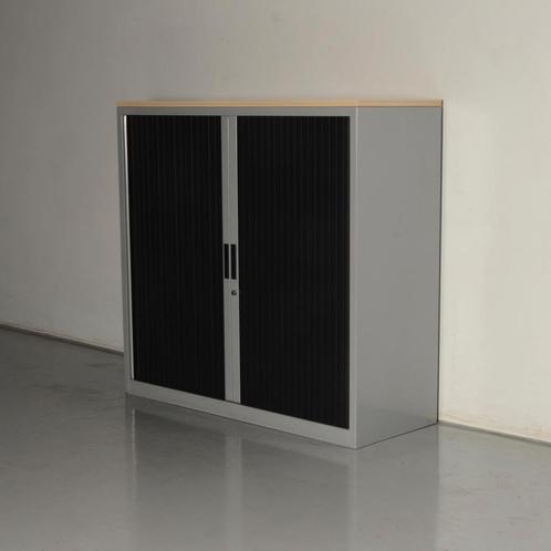 Officenow roldeurkast, aluminium, ahorn topblad, 114 x 120, Huis en Inrichting, Kasten | Roldeurkasten en Archiefkasten, Ophalen of Verzenden